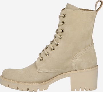 PANAMA JACK Lace-Up Ankle Boots 'Polonia' in Beige