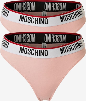 MOSCHINO Thong in Pink: front