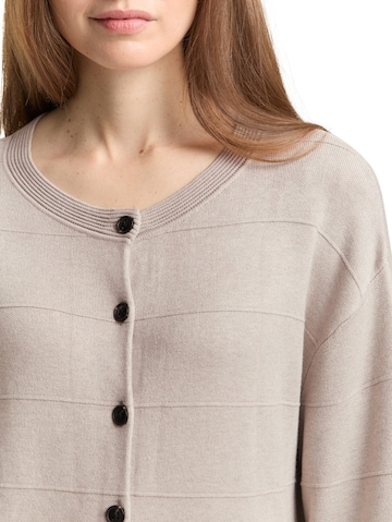 TOM TAILOR Gebreid vest in Beige