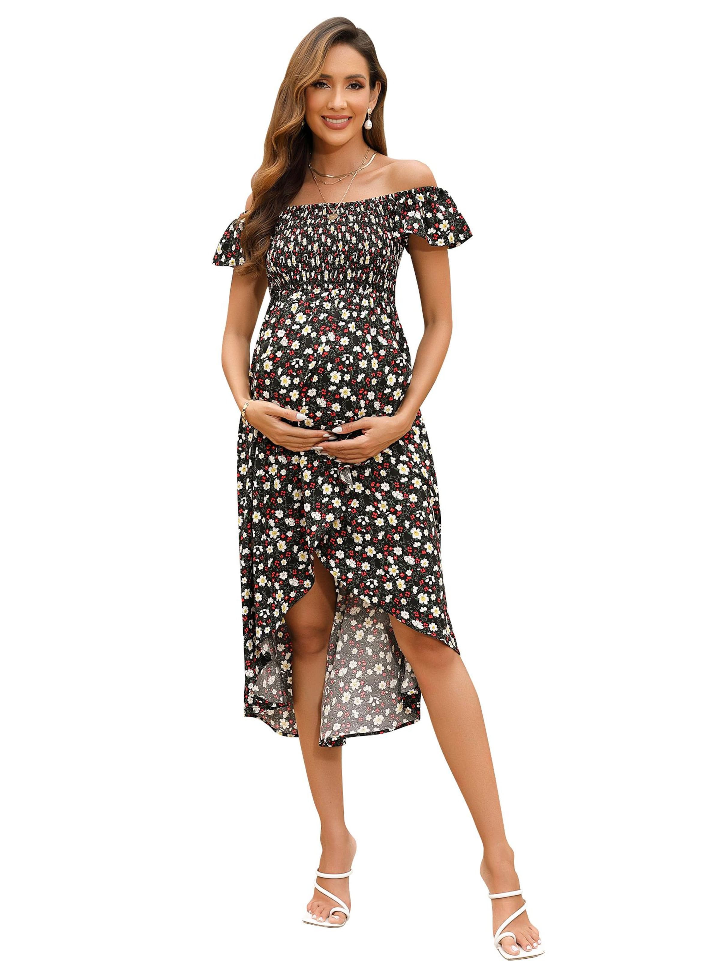 Yesfashion Kleid in Schwarz: Vorderseite