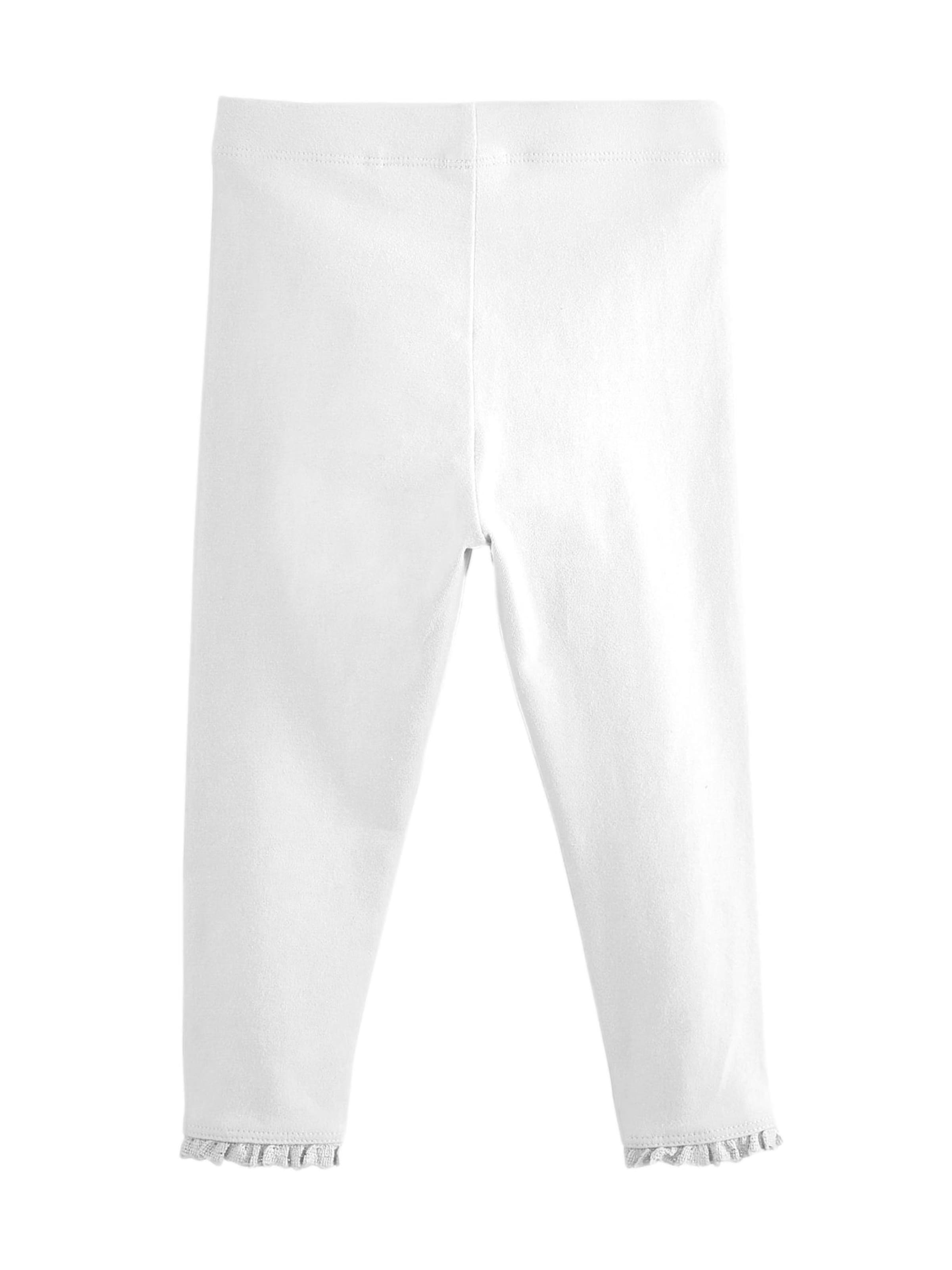 Next Leggings i vit: framsida