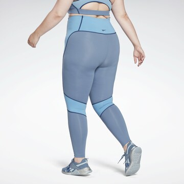 Reebok Skinny Sporthose in Blau