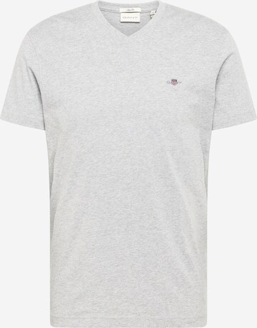 T-Shirt GANT en gris : devant