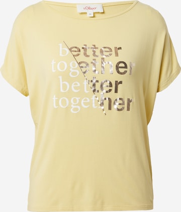 s.Oliver T-Shirt in Gelb: predná strana