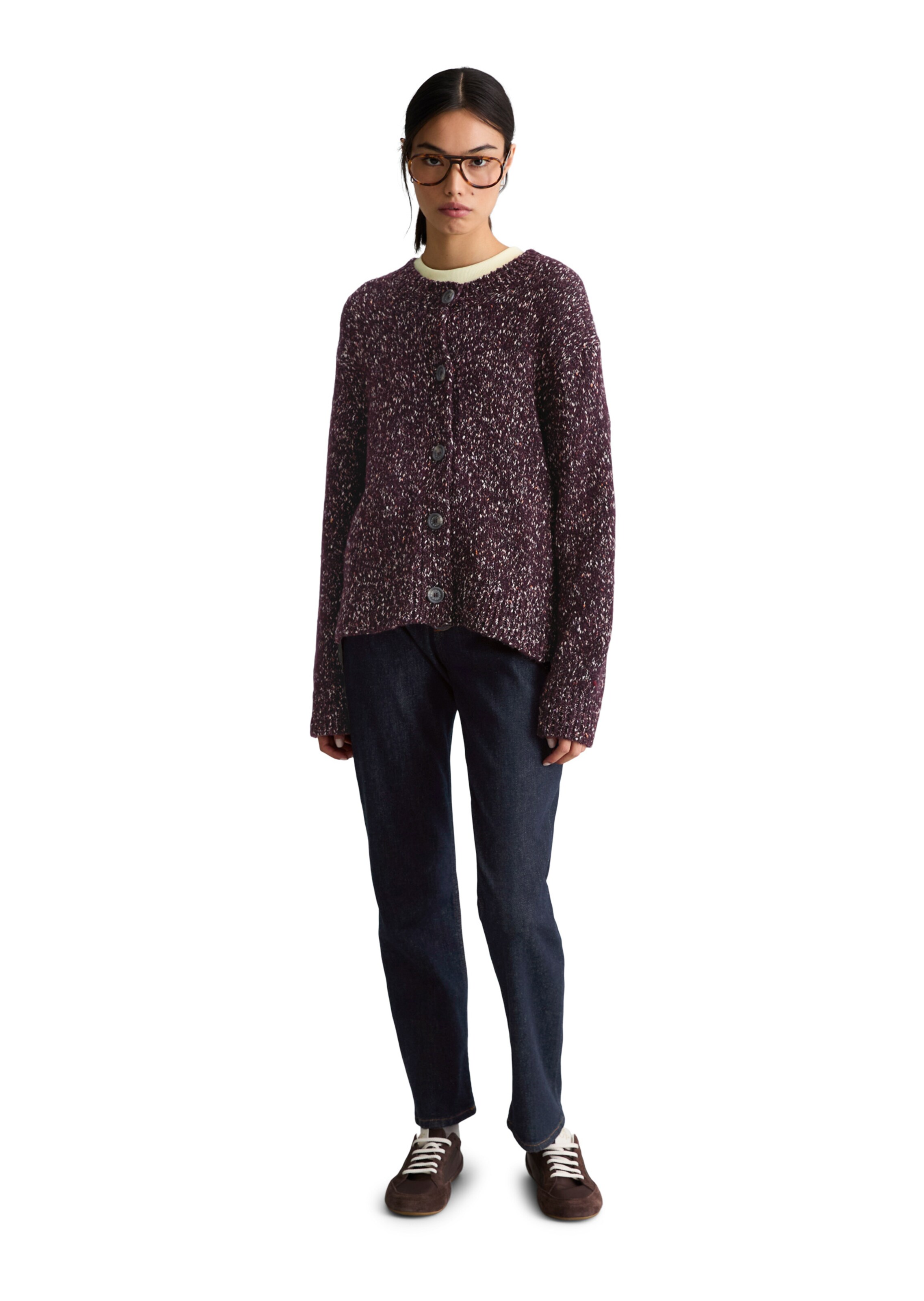 Marc O'Polo DENIM Knit cardigan in Red