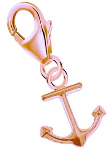 Goldene Hufeisen Pendant 'Anker' in Gold: front