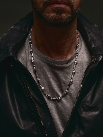 REYTEL Ketting 'MEMENTO MORI' in Zilver: voorkant