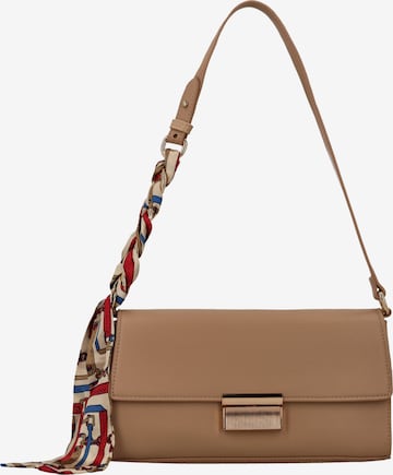 Usha - Mala de ombro em castanho: frente