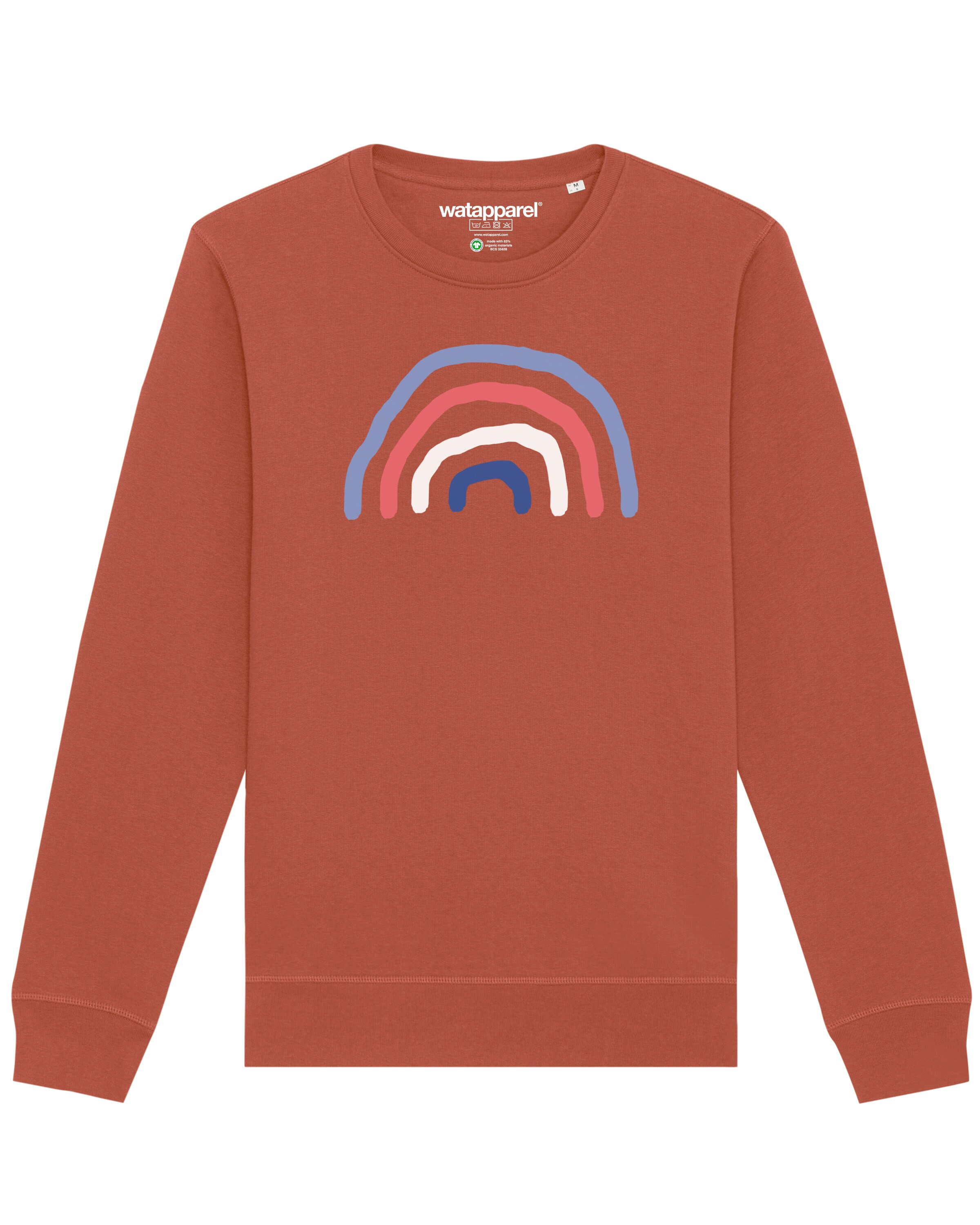 Sweat-shirt ' Regenbogen ' Watapparel en marron : devant