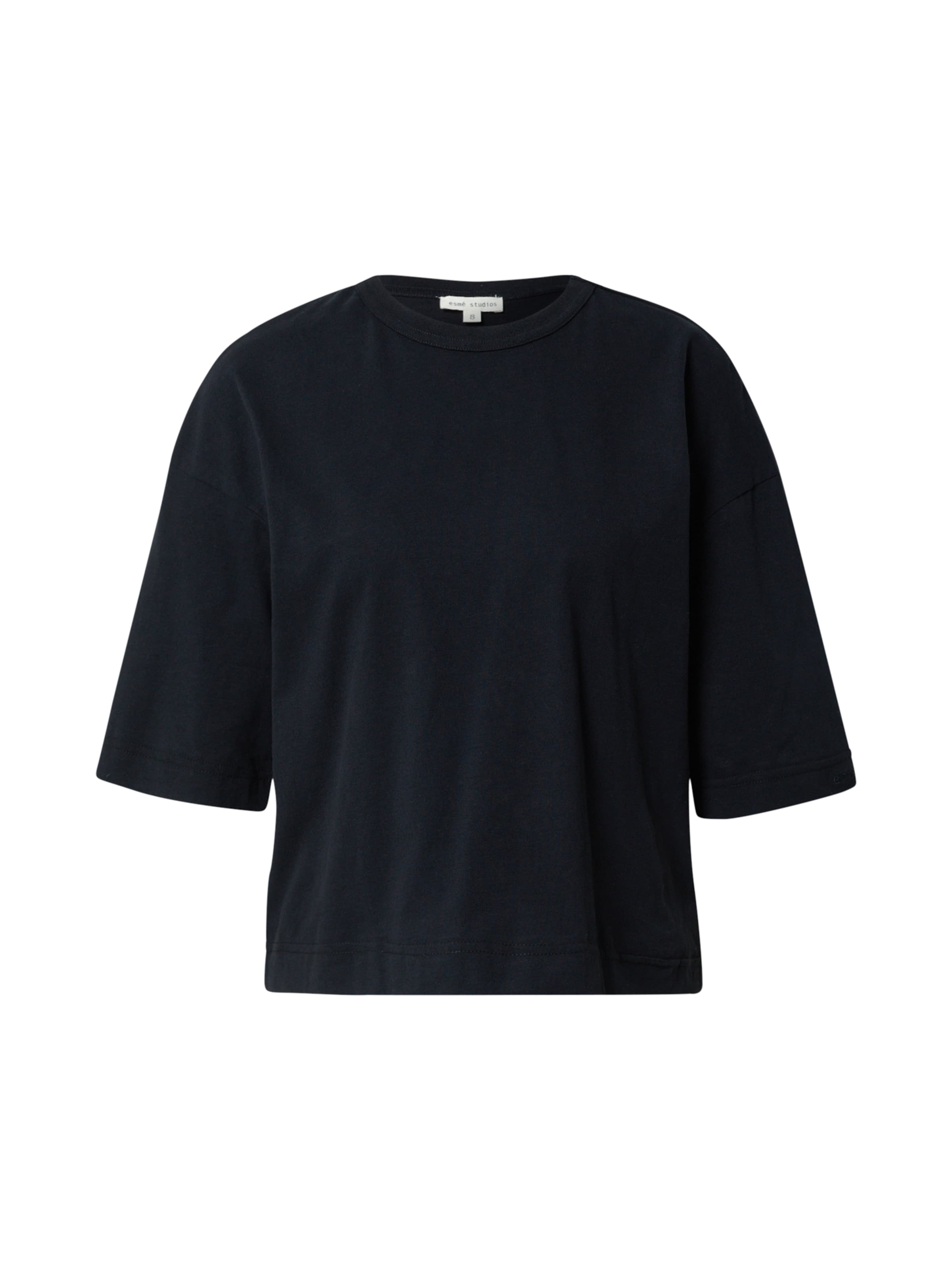 Maglietta 'Signe' di Esmé Studios in nero: frontale