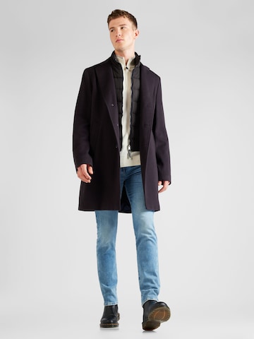 BOSS Between-Seasons Coat 'Hyde' in Blue