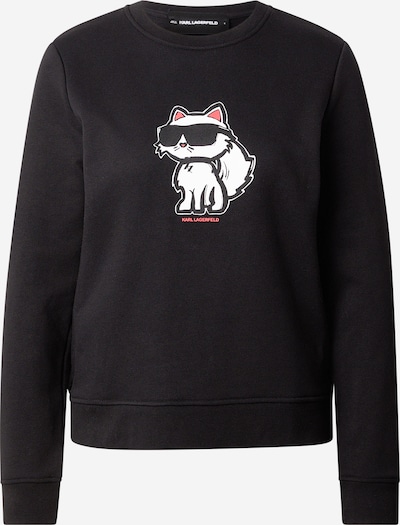 Karl Lagerfeld Collegepaita 'Ikon' värissä vaaleanpunainen / musta / valkoinen, Tuotenäkymä