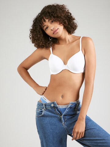 Calvin Klein Underwear T-shirt Behå i vit: framsida