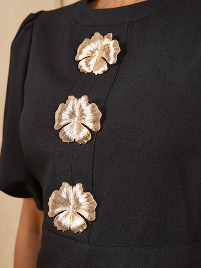 love & roses Robe en 34 en or / noir, Vue avec produit