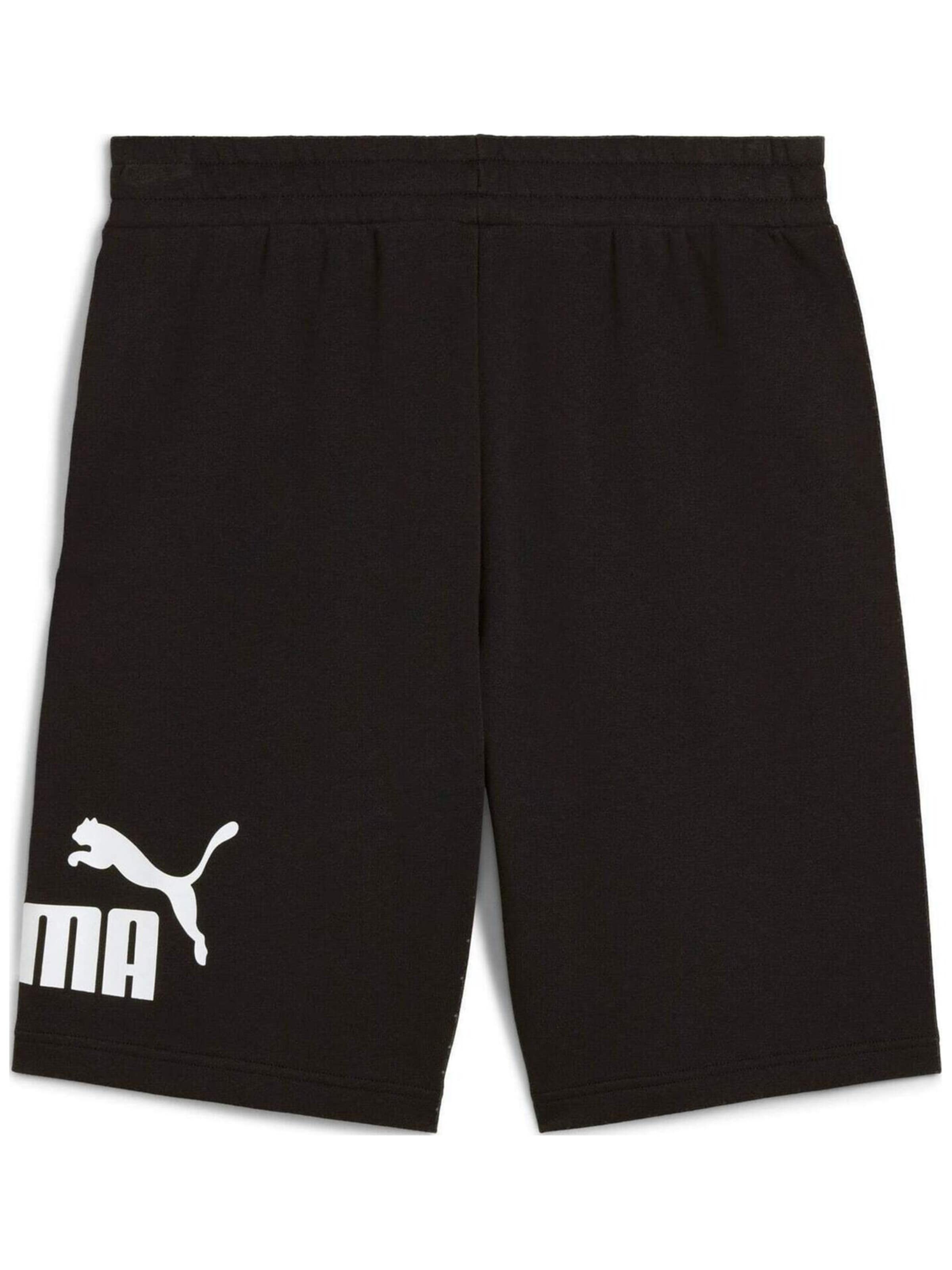 regular Pantaloni sportivi 'Puma Ess Big No. 1 Logo Shorts 10' di PUMA in nero: frontale