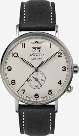 Iron Annie Analog Watch in Black: front