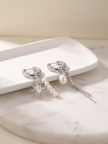 Nemomatheo Ohrringe 'Stella & Perla'‌‌‌‌‌‌‌‌‌ in Silber