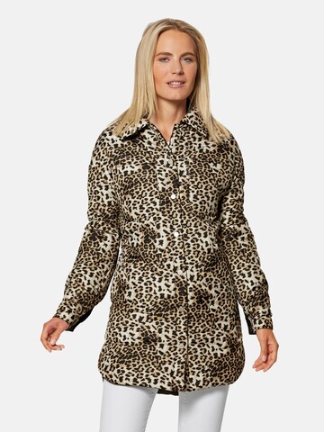 Veste mi-saison MADELEINE en marron : devant