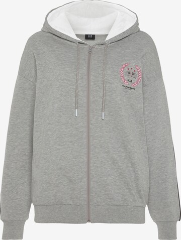 H.I.S Zip-Up Hoodie in Grey: front