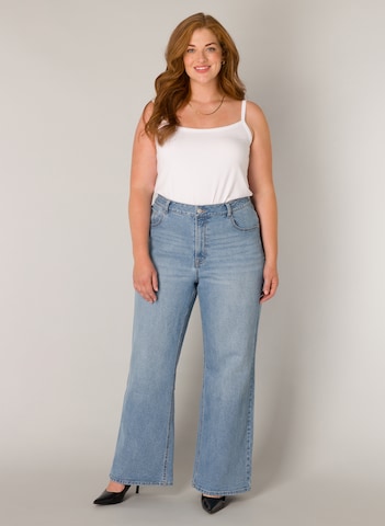 BASE LEVEL CURVY Wide leg Jeans in Blue