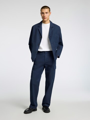 Loosefit Pantalon cargo SELECTED en bleu
