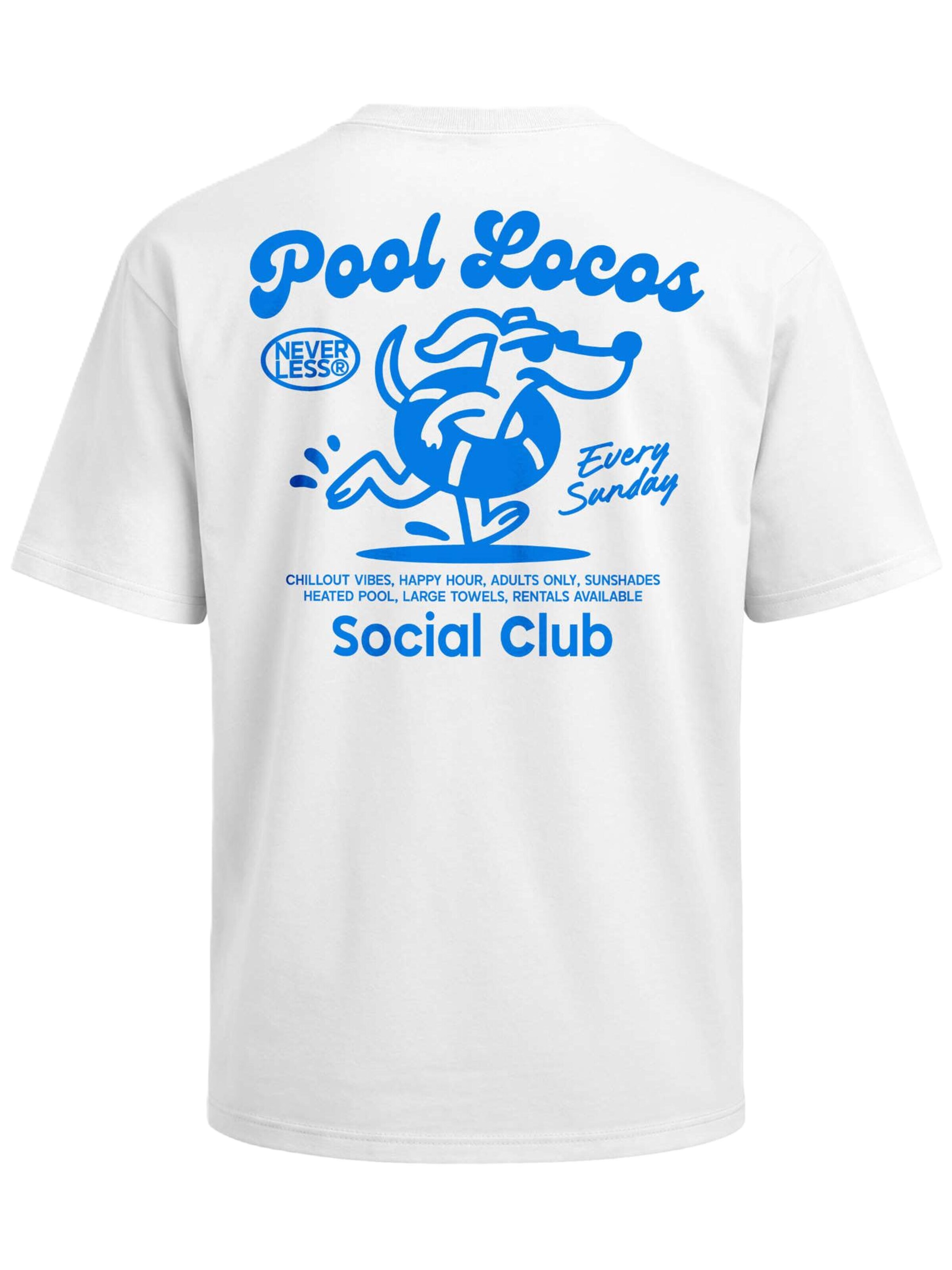 Neverless Shirt 'Pool Locos' in Weiß