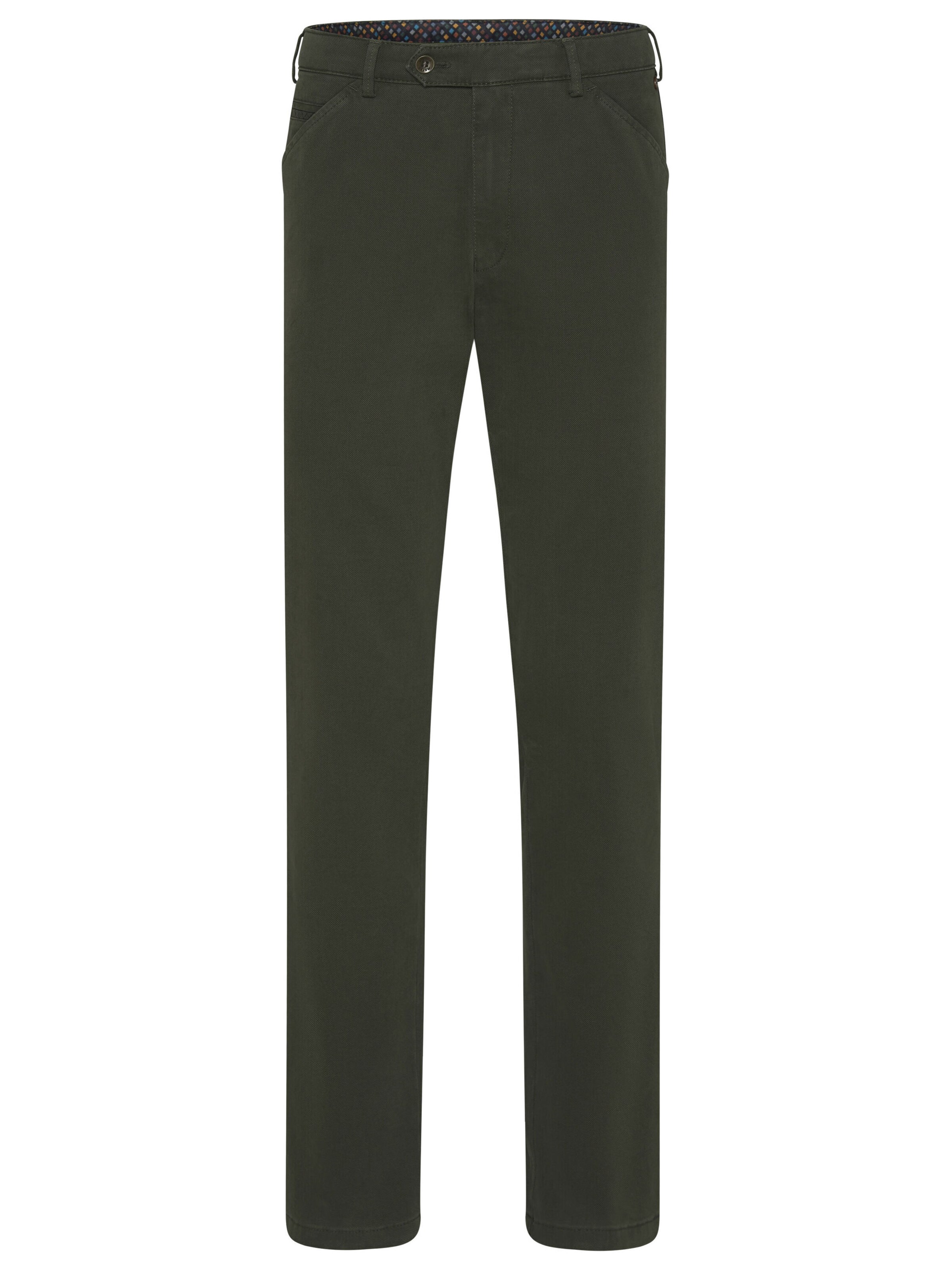 MEYER Chino in Groen: voorkant