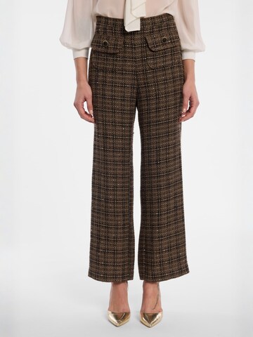 Ana Alcazar Regular Trousers ' Enamoria ' in Brown