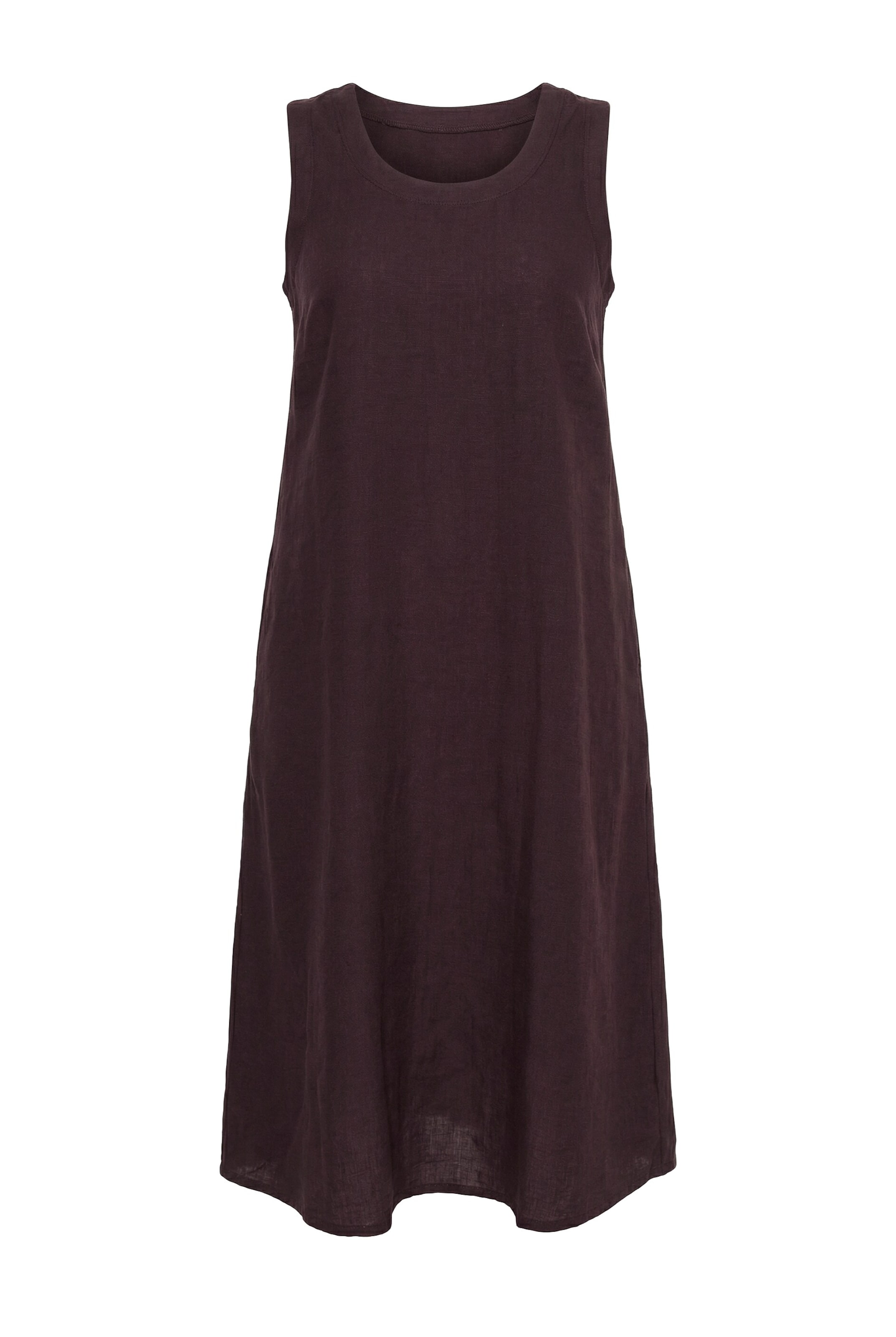 MIAMODA Jurk in Bruin: voorkant