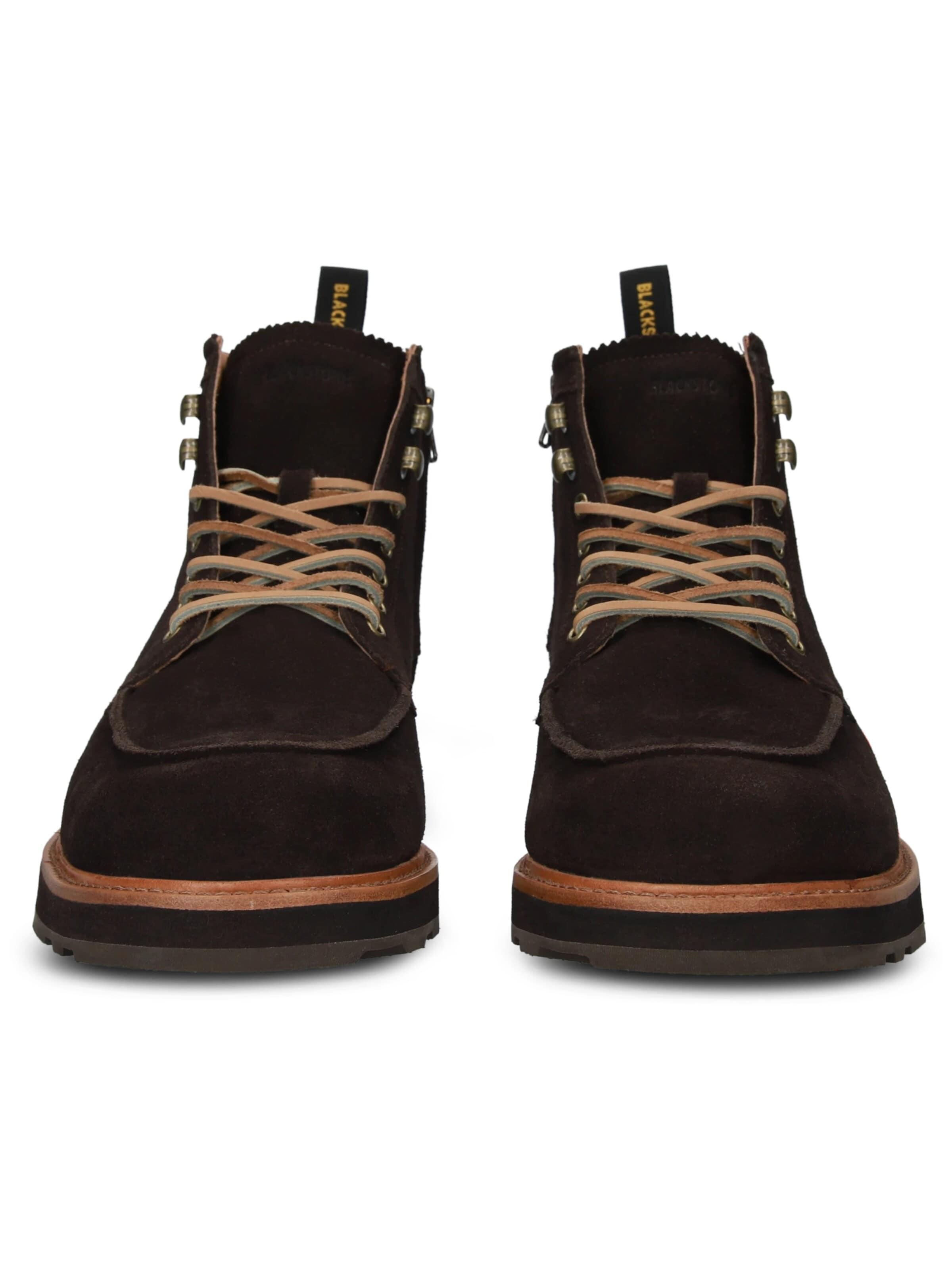 BLACKSTONE - Botas con cordones 'PERIDOT ASHER HIGH' en marrón