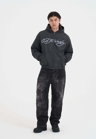 Ed Hardy - Chaqueta de entretiempo 'Soaring Eagles' en negro
