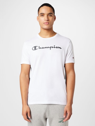 balta Champion Authentic Athletic Apparel Marškinėliai: priekis