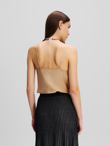 Haut 'Camisole' Karl Lagerfeld en beige