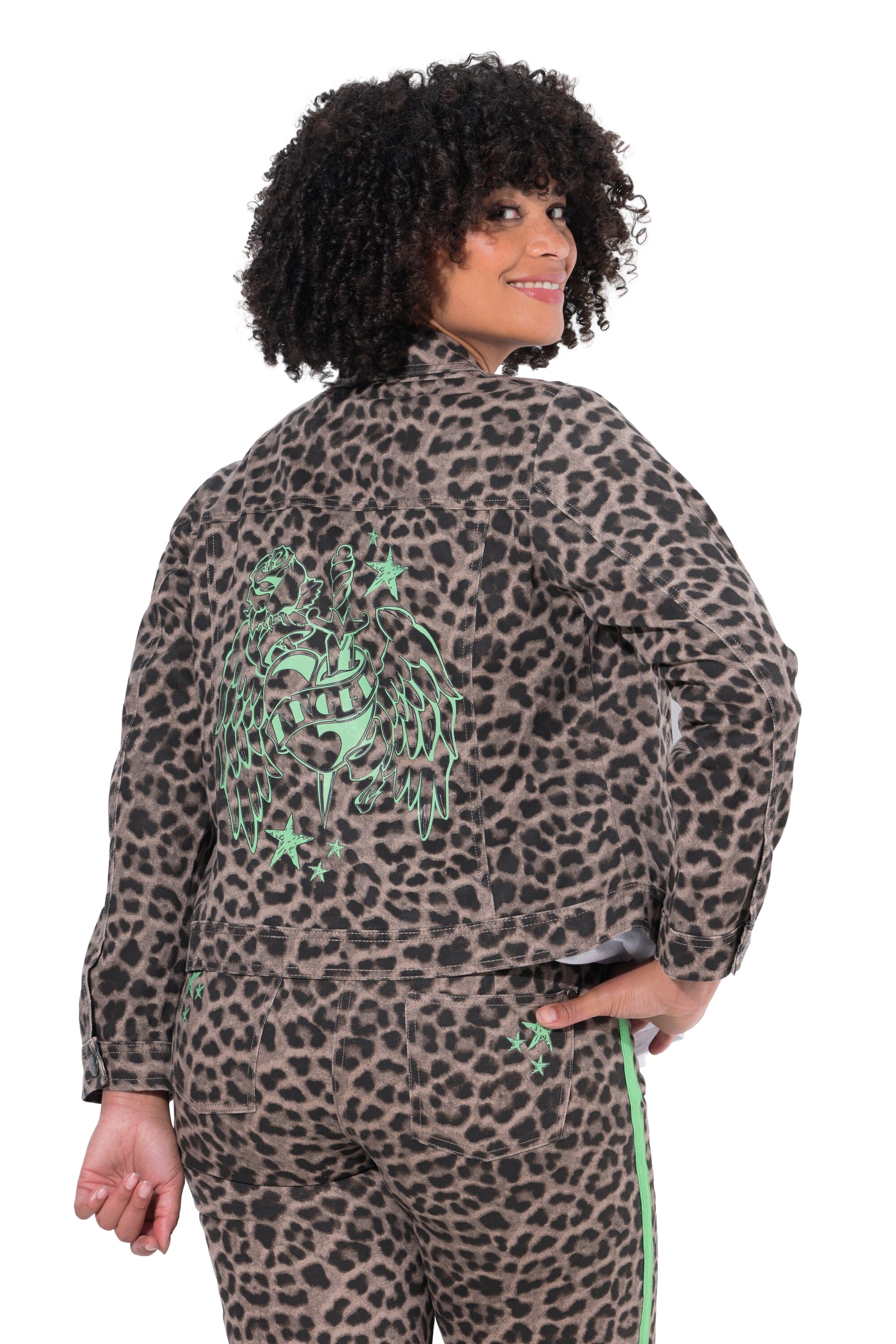 Angel of Style Between-season jacket in Brown: front