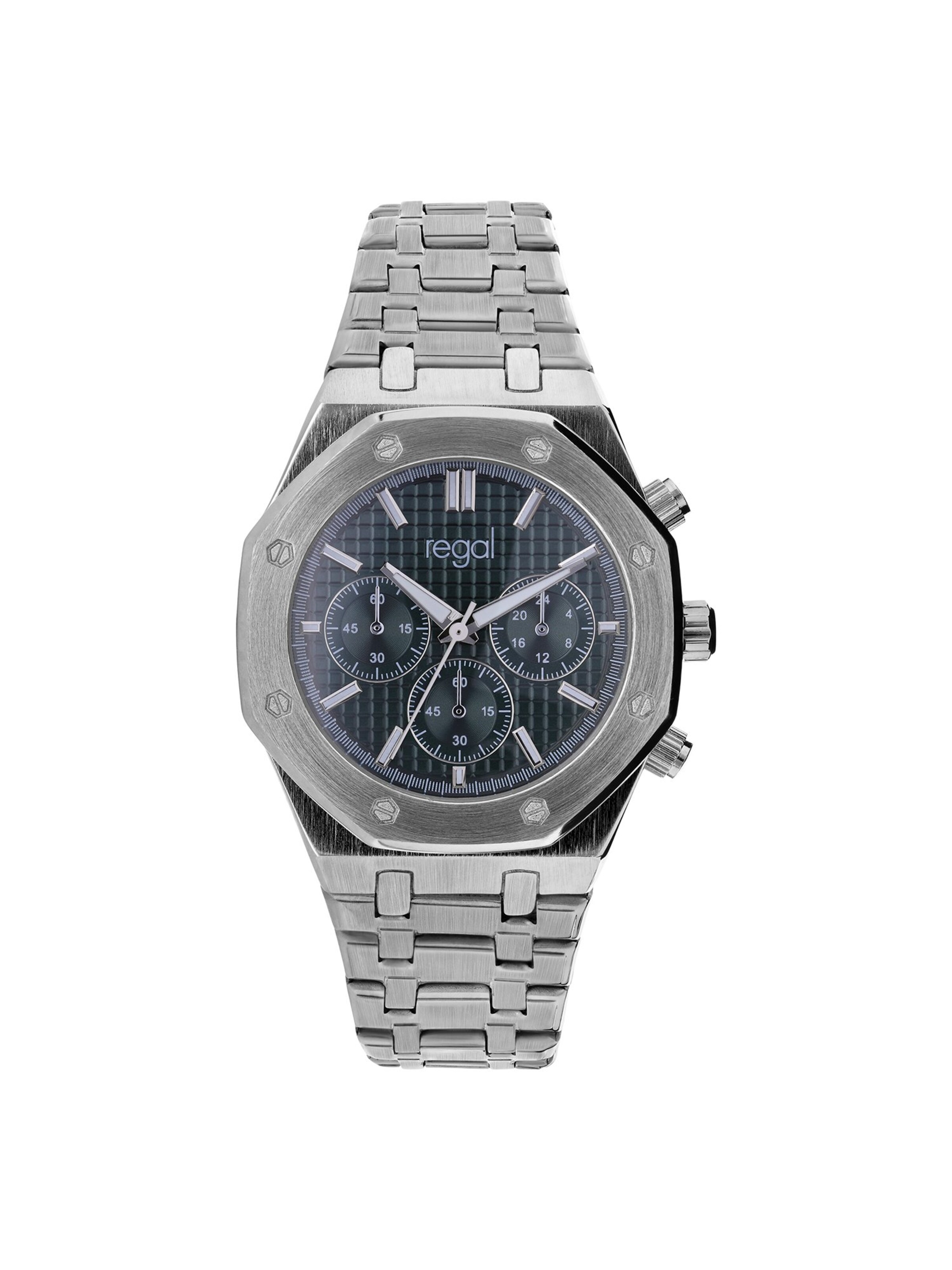 Montre à affichage analogique 'Klassisch' Lucardi en argent : devant