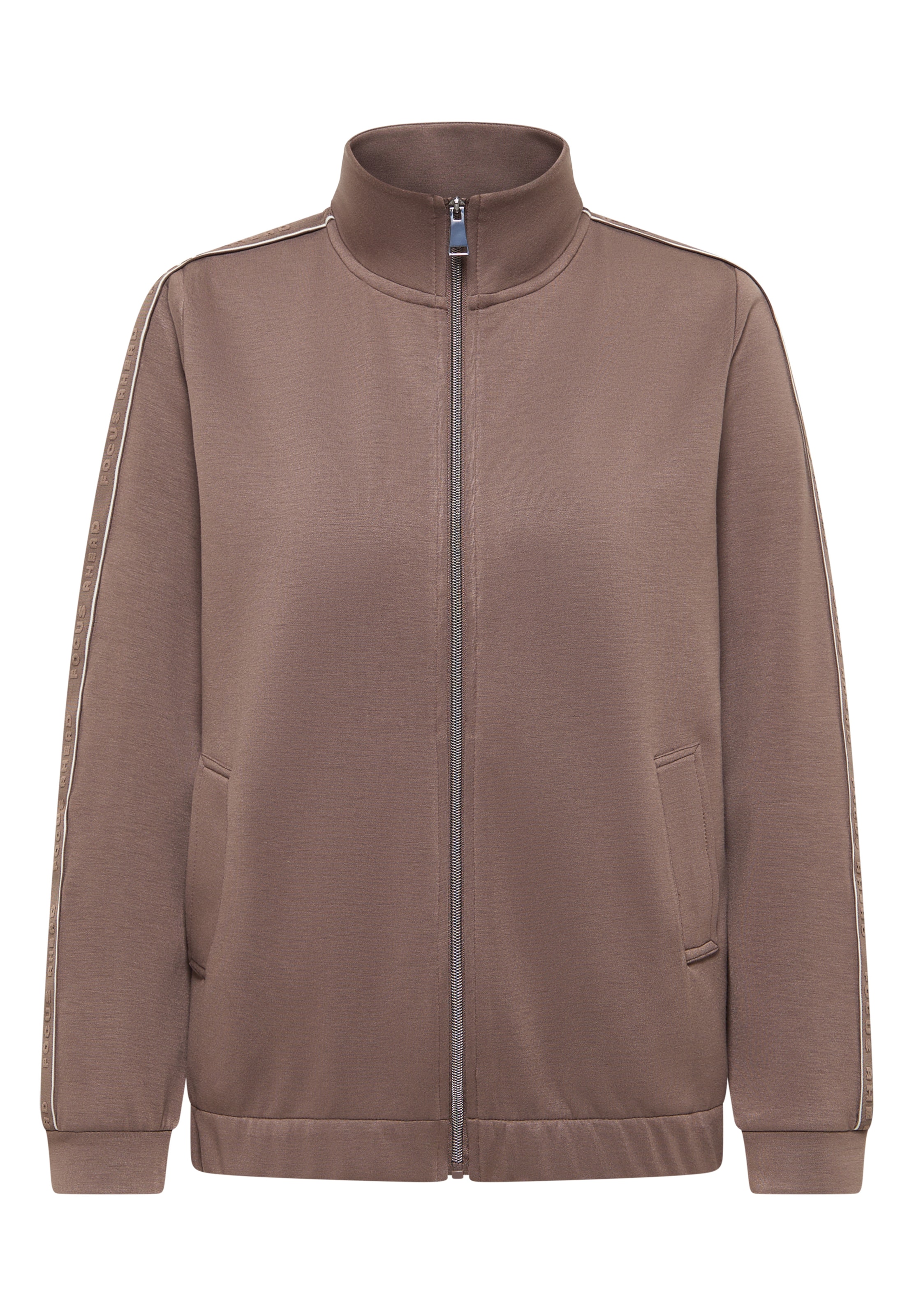 CECIL Zip-Up Hoodie in Beige: front