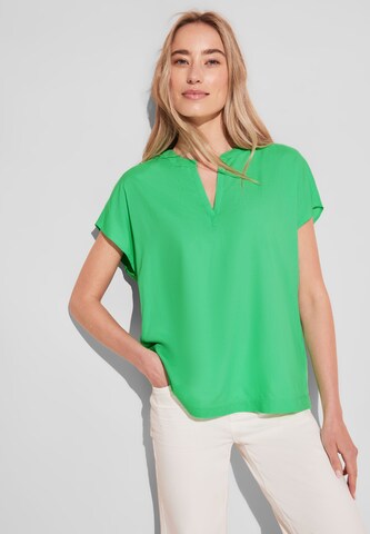 STREET ONE Blouse in Green: front