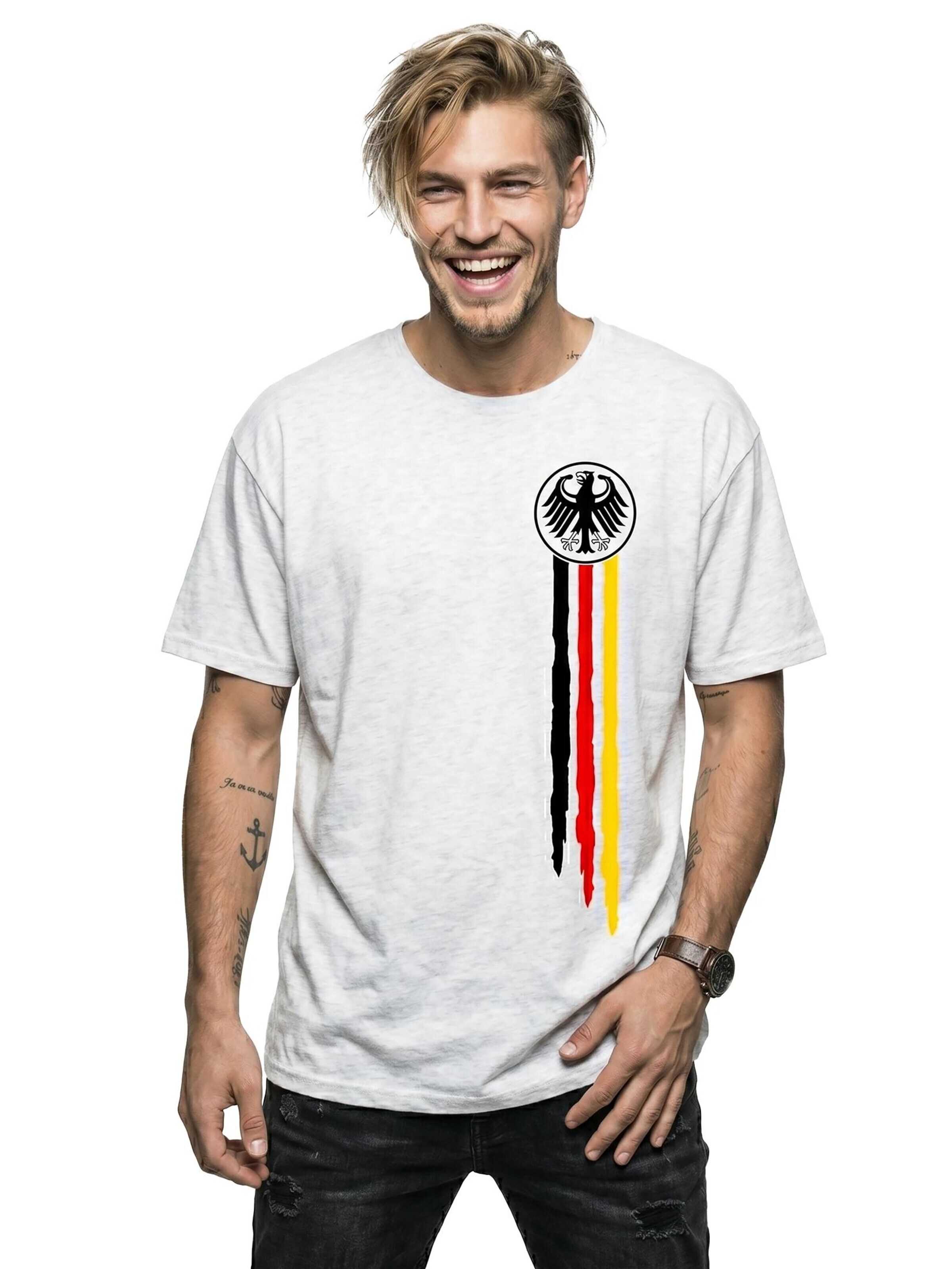 MAKAYA Shirt 'Bundesadler' in White