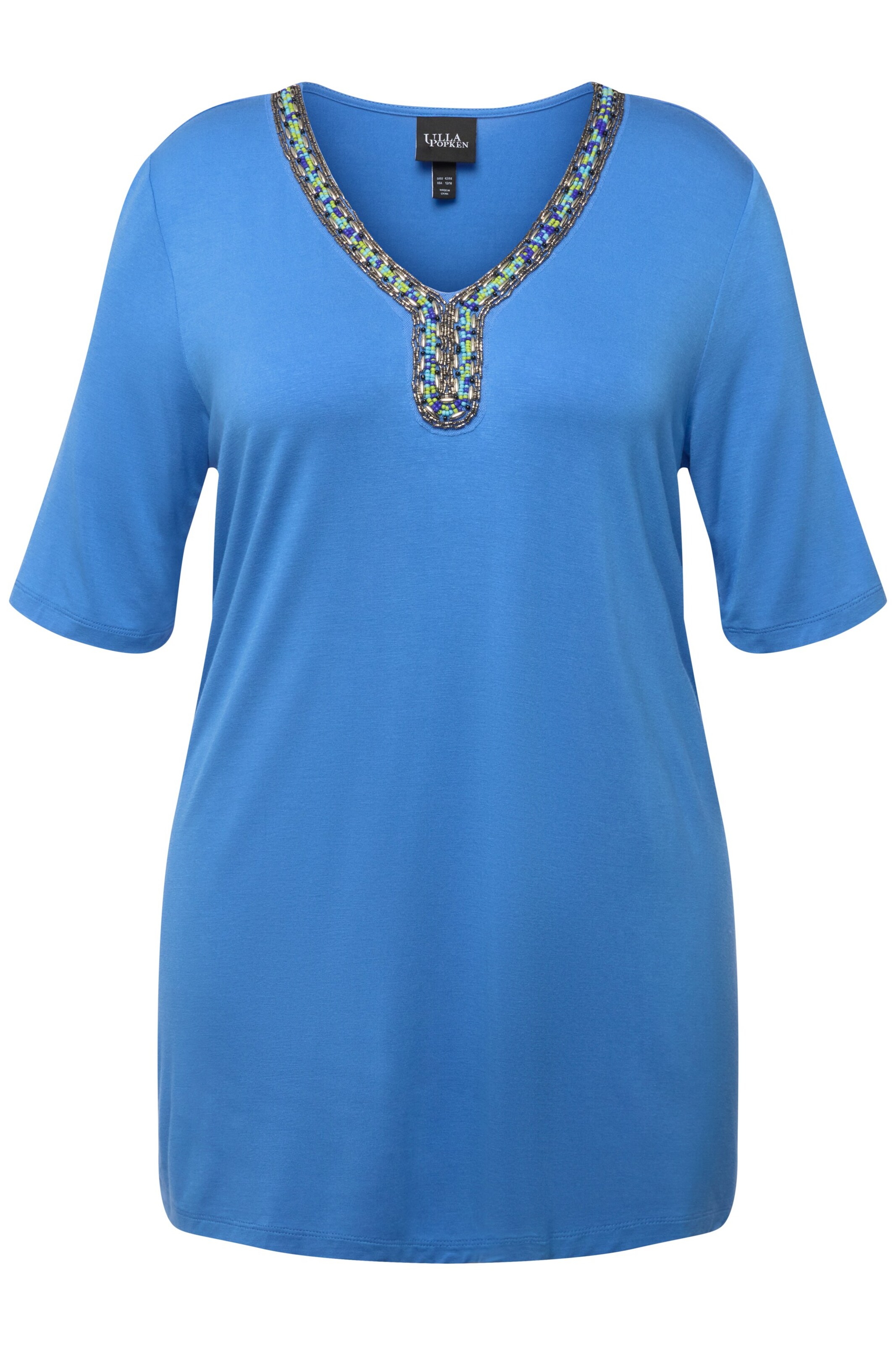 Ulla Popken Shirt in Blauw: voorkant