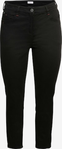 SHEEGO Slimfit Hose in Schwarz: predná strana