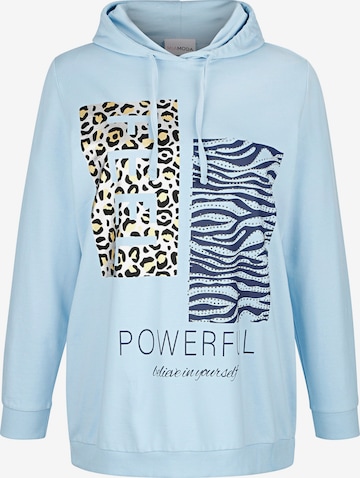 MIAMODA Sweatshirt in Blauw: voorkant