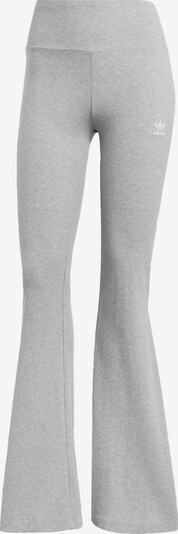 ADIDAS ORIGINALS Leggings 'Essentials' en gris chiné / blanc, Vue avec produit