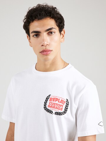 REPLAY - Camiseta en blanco