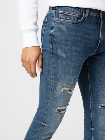 TOMMY HILFIGER Slimfit Jeans i blå