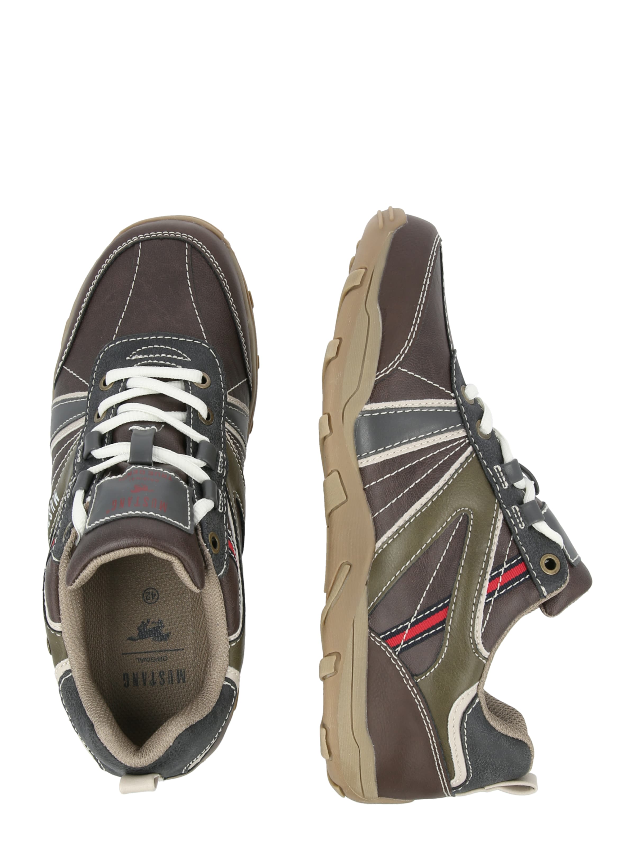 MUSTANG Nízke tenisky - Hnedá