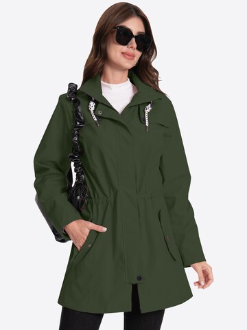 ATLASLAVA Outdoormantel 'ATLASLAVA Damen Regenjacke Lang'‌‌‌‌ in Grün