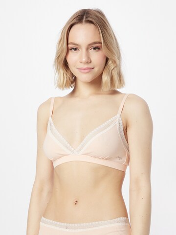 SLOGGI Triangel BH 'GO Ribbed' i pink: forside