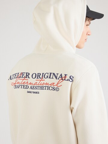 JACK & JONES Sweatshirt 'JWHISLINGTON' in White