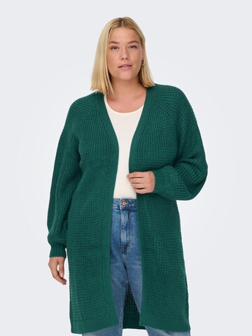 ONLY Carmakoma Strickjacke 'Mirla' in Grün: predná strana