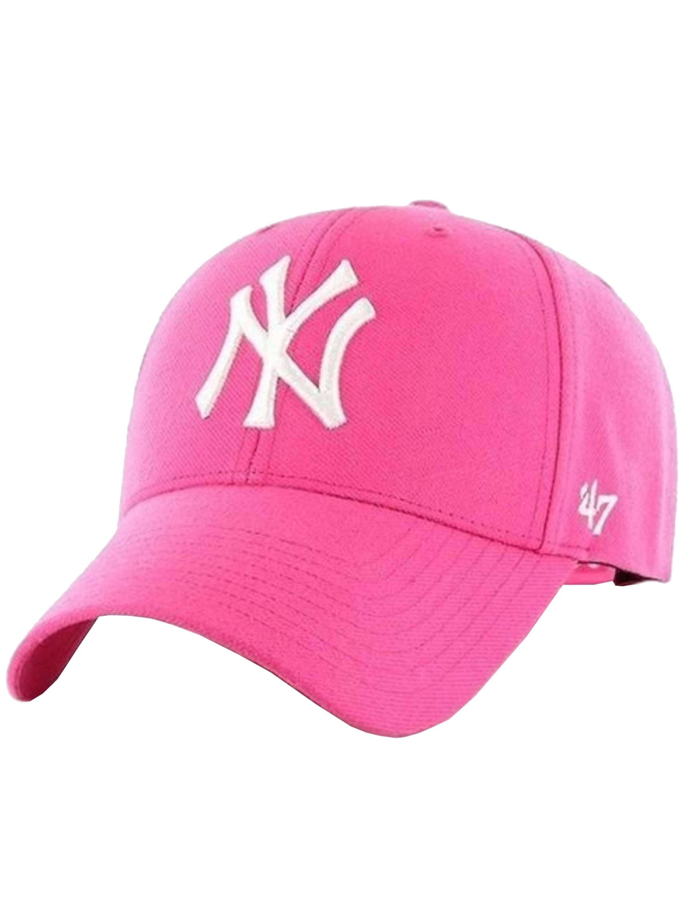 47 Hoed '47 Brand MLB New York Yankees Kids Cap' in Roze: voorkant